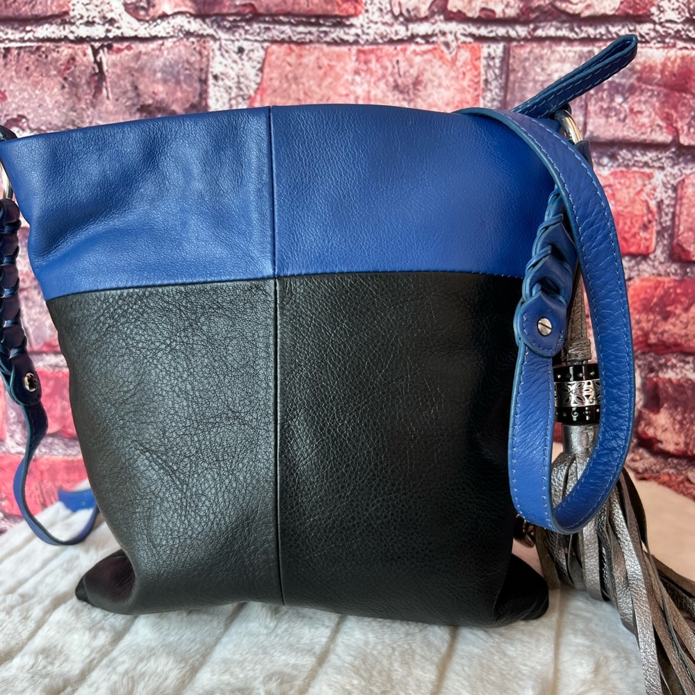 Brighton Klee Colorblock Pebbled Leather Crossbody Bag View 5